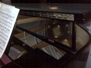 A shot of "Inside the Black Piano"