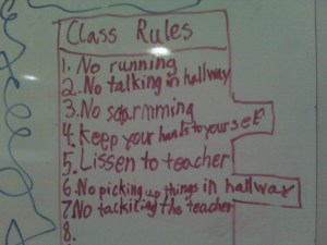 class rules